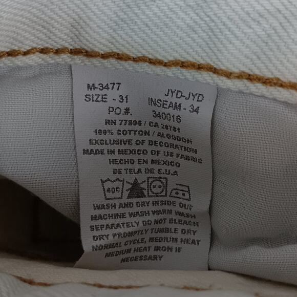 Tommy Hilfiger Vintage Ditto Tie Dyed Jean Men 31X34 Blue/White Classic Straight - Picture 7 of 16